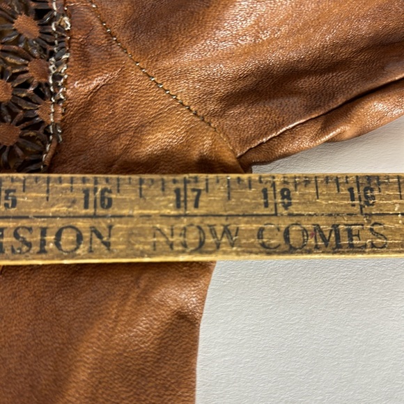 Giorgio Brato Leather Hoodie Jacket Women’s Size 40 - Picture 10 of 14